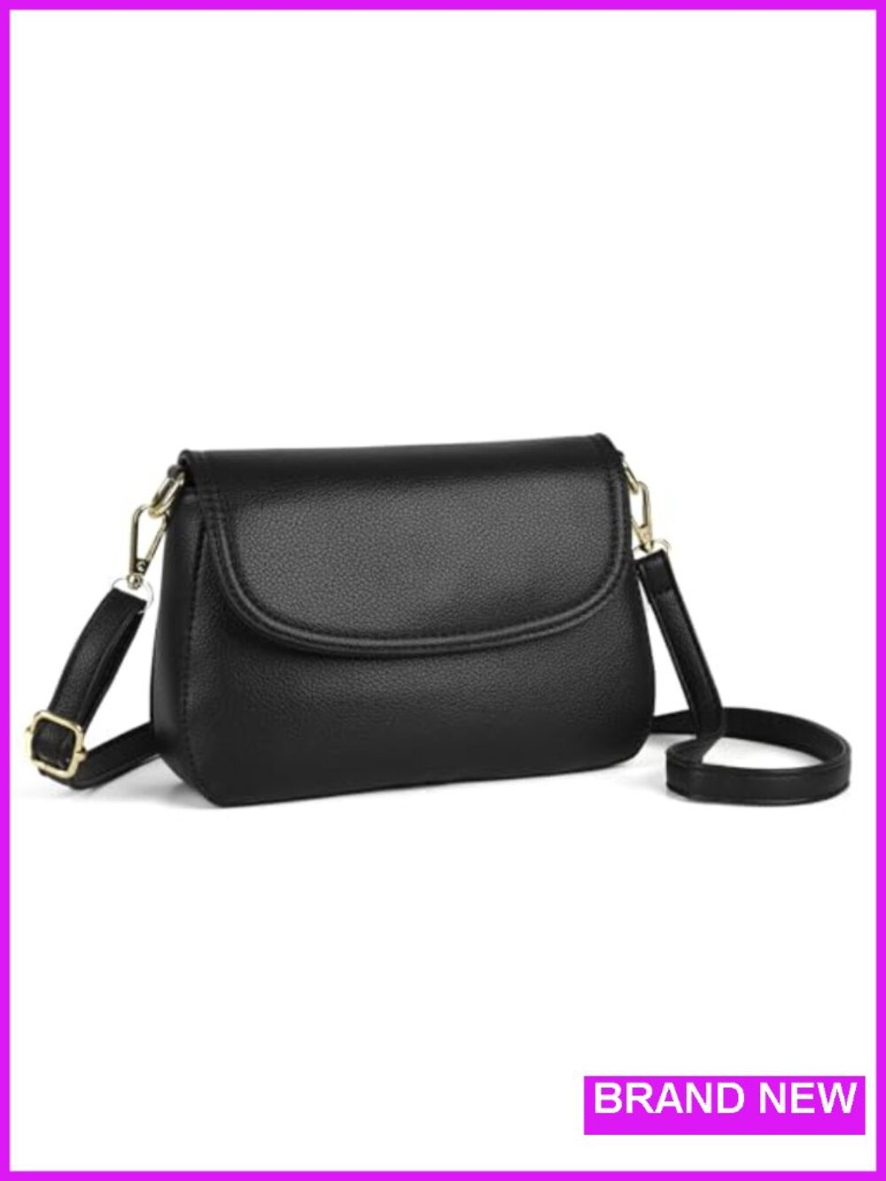 PU Leather Crossbody Bags for Women, Small Flap Cross Body Purses Shoulder
